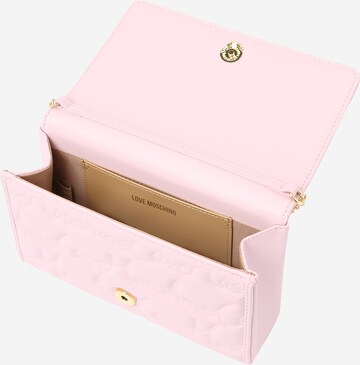 Moschino clutch pink sale
