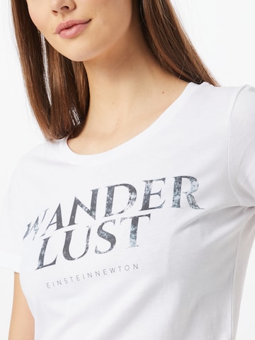 EINSTEIN & NEWTON Тениска 'Dust Wanderlust' в бяло