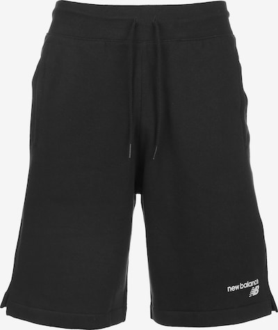 new balance Pantalon en noir / blanc, Vue avec produit