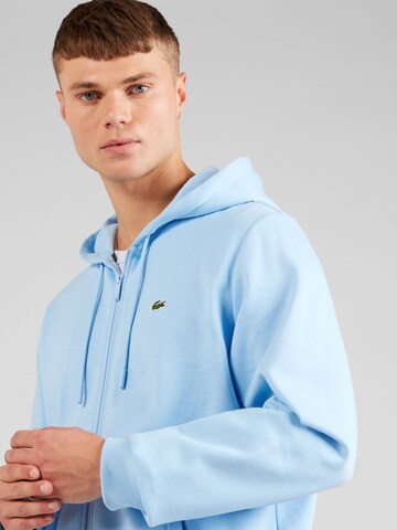 LACOSTE - Casaco em moletão em azul