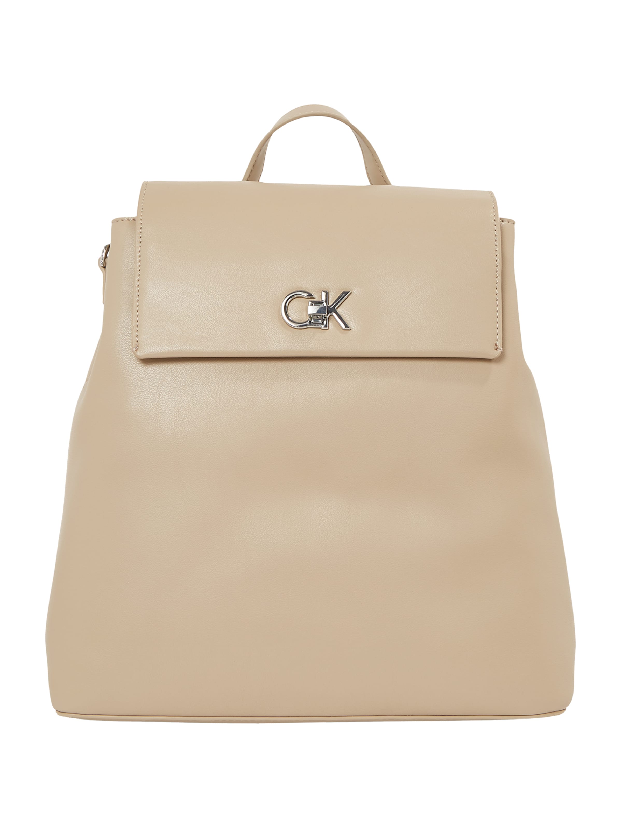 Calvin Klein Backpack in Beige: front