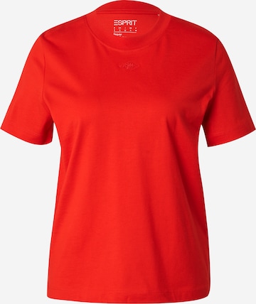 T-shirt ESPRIT en rouge : devant