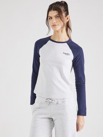 T-shirt 'Essential' Superdry en bleu : devant