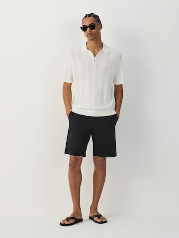 Loosefit Pantalon chino Next en noir : devant