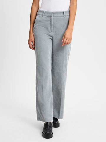 Cambio Wide Leg Hose 'Amelie' in Grau: Vorderseite