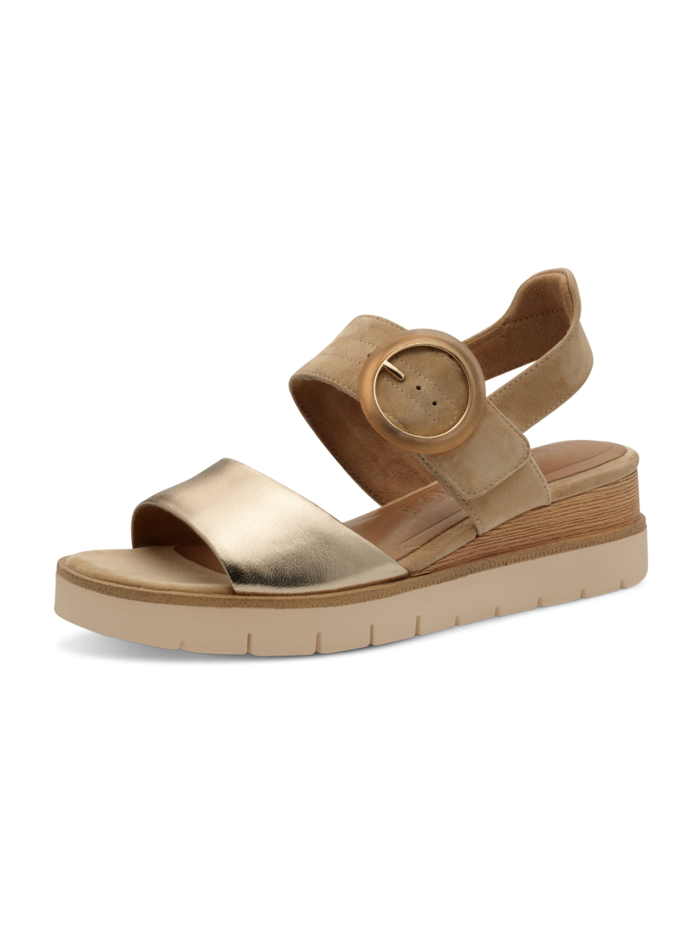 Sandales Tamaris en marron : devant