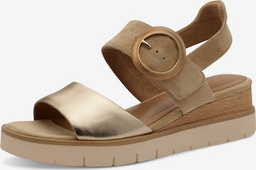 Sandales Tamaris en marron : devant