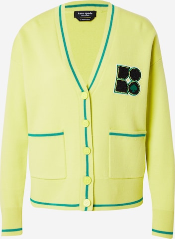 Kate Spade Gebreid vest 'NOEL' in Groen: voorkant