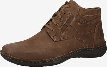 JOSEF SEIBEL Lace-Up Boots 'Anvers' in Brown: front