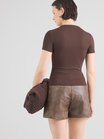 ONLY Футболка 'ONLJUNE' в Коричневый
