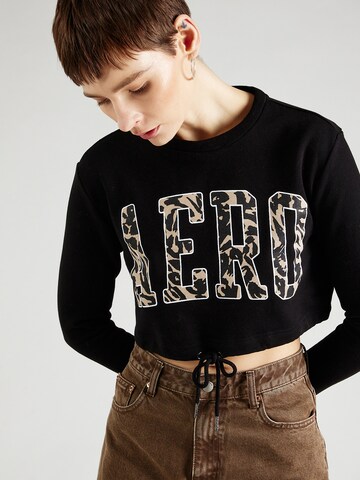 AÉROPOSTALE Sweatshirt in Black