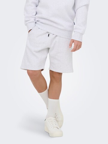 Only & Sons Junior Regular Trousers 'OSJCeres' in Grey: front