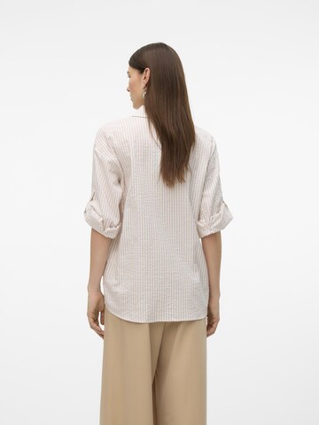 VERO MODA Bluse 'MOLLY' i beige