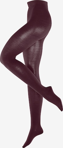 BURLINGTON Tights 'Rib Couture' in Brown: front