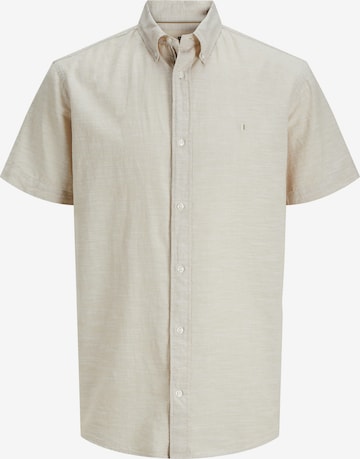 Fit confort Chemise 'JPRBLUSummer' Jack & Jones Plus en gris : devant