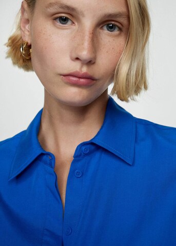 MANGO Bluse 'Factory' in Blau
