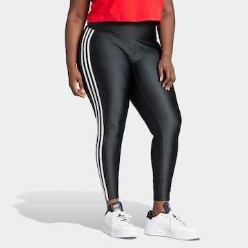 ADIDAS ORIGINALS Skinny Workout Pants in Black: front