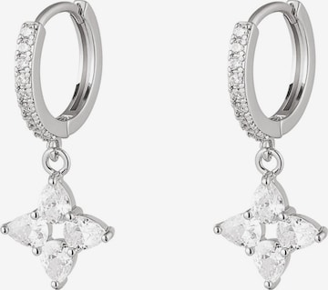 Boucles d'oreilles 'DARA' Cala Rose en argent : devant