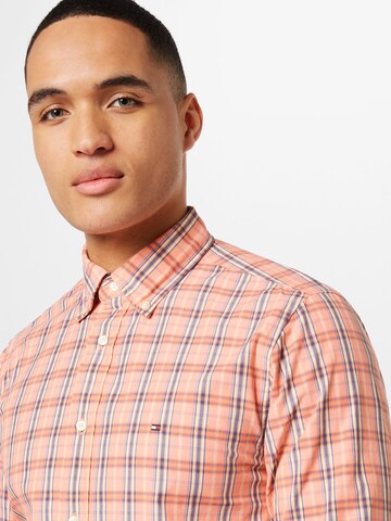 TOMMY HILFIGER Regular fit Overhemd in Oranje