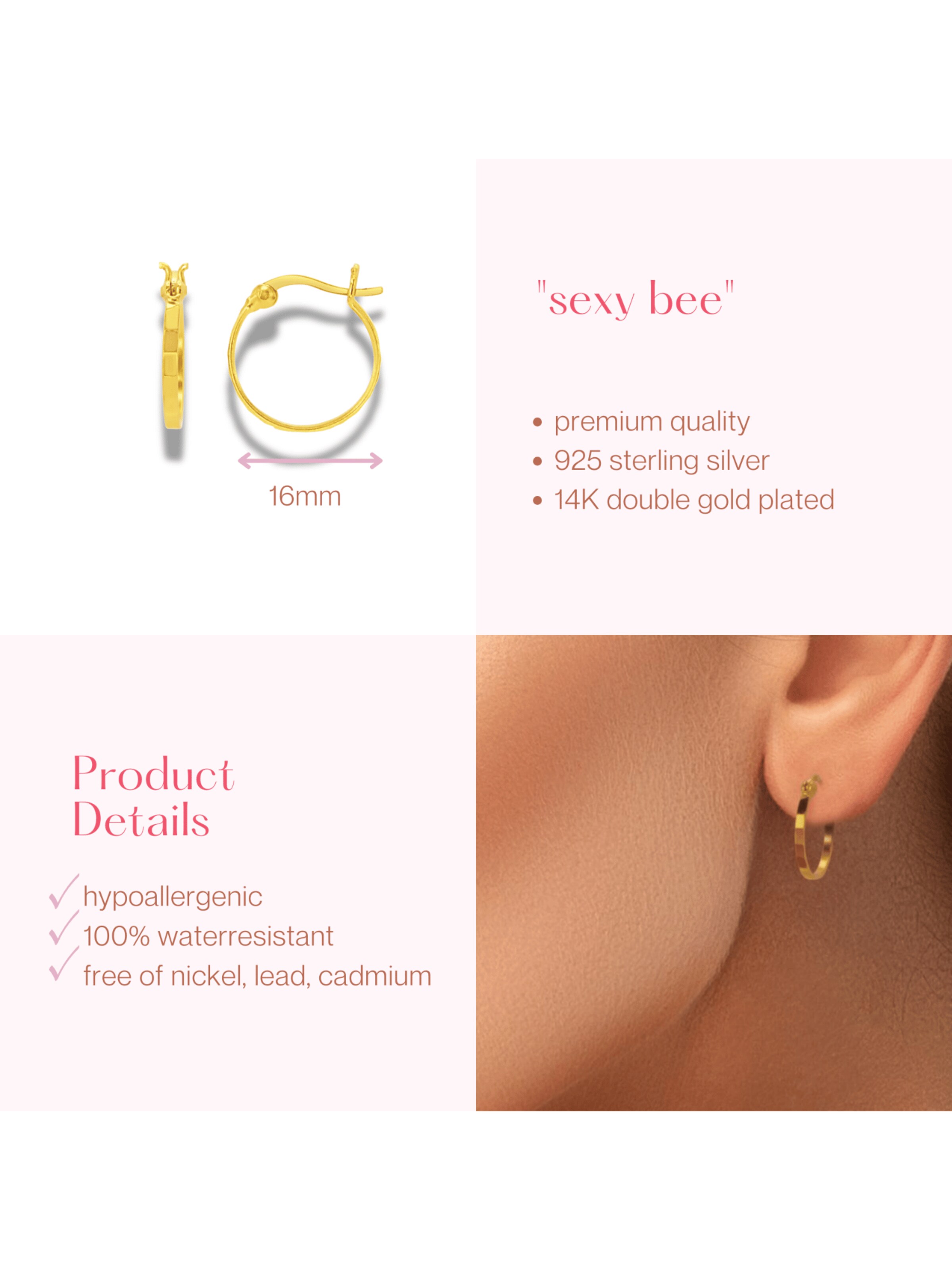 ARS-ARGENTI Earrings 'SEXY BEE' in Gold
