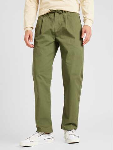 Regular Pantalon à pince 'JAN' anerkjendt en vert : devant