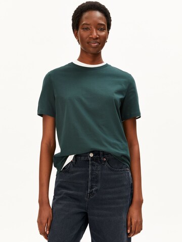 T-shirt ARMEDANGELS en bleu : devant
