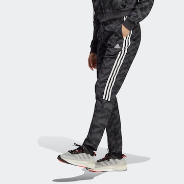 ADIDAS SPORTSWEAR Tapered Workout Pants 'Tiro Suit Up Lifestyle' in Grey