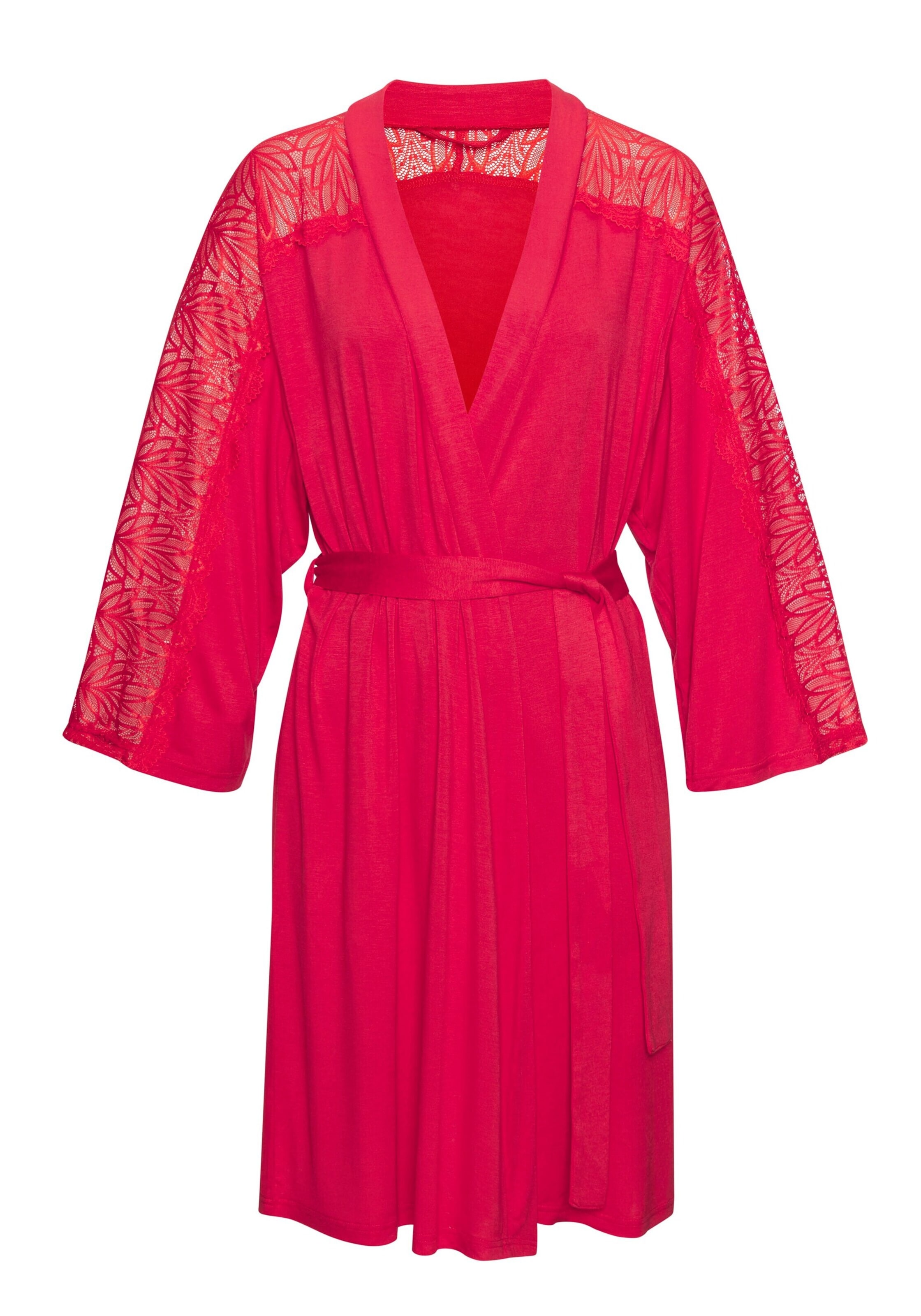 LASCANA - Bata para casa en rojo: frente