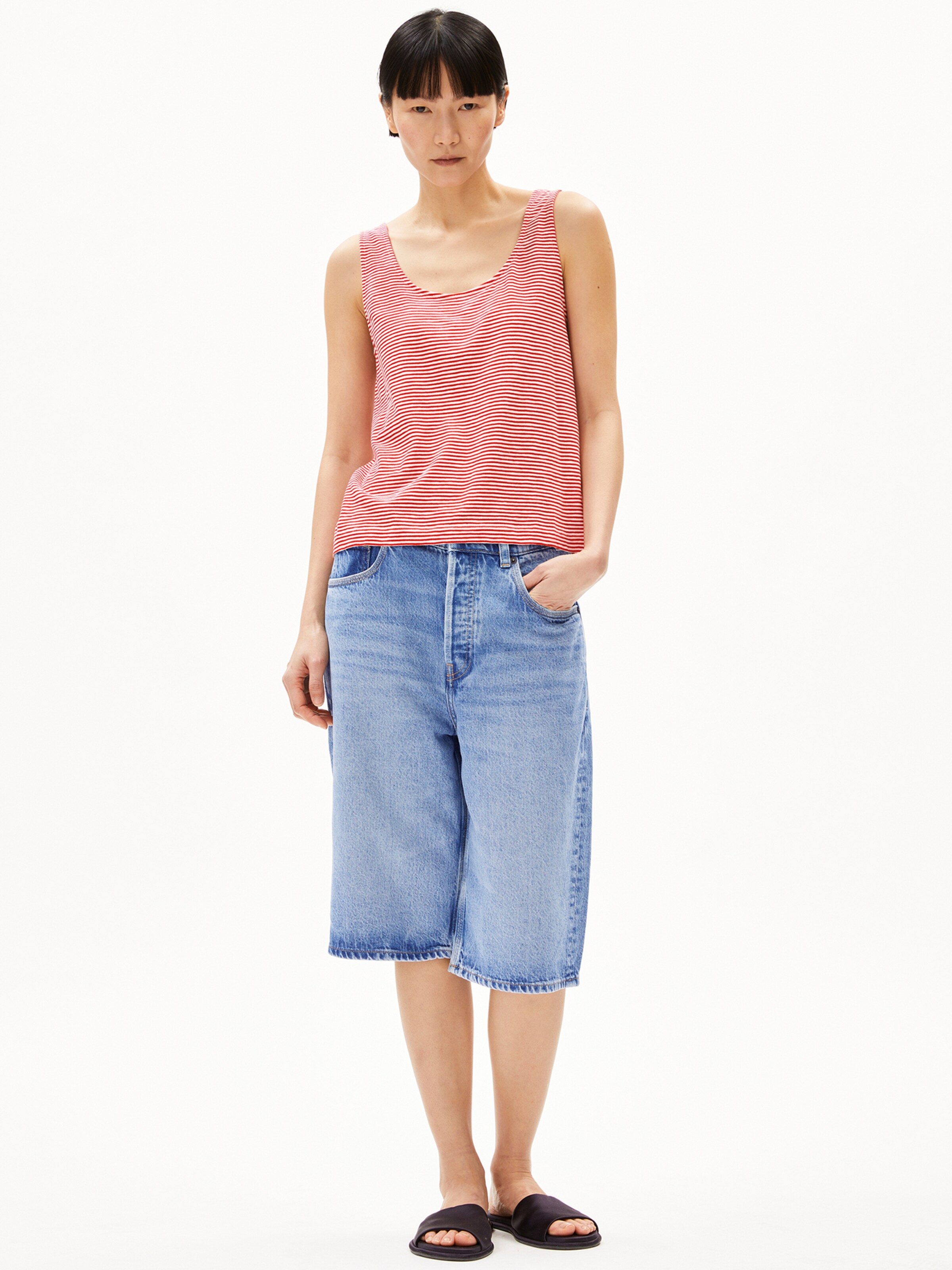 ARMEDANGELS Top 'Minaami Lita' in Red: front