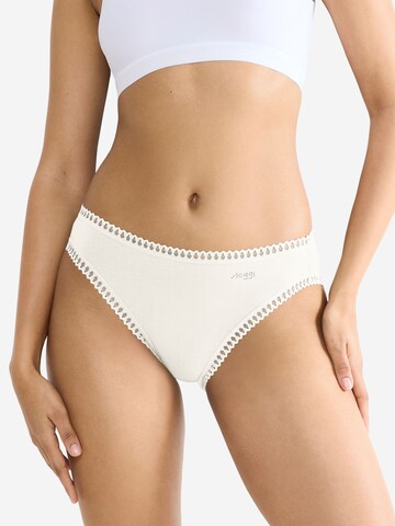 SLOGGI Slip ' Blue GO Crush ' in Wit: voorkant