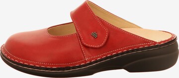 Finn Comfort Mules in Red: front