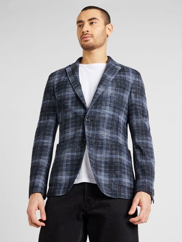 BOSS Black Slim fit Suit Jacket 'Hanry' in Grey: front