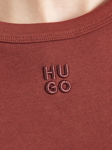 HUGO Shirt 'Deloris' in Brown