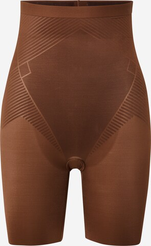 Pantalon modelant SPANX en marron : devant