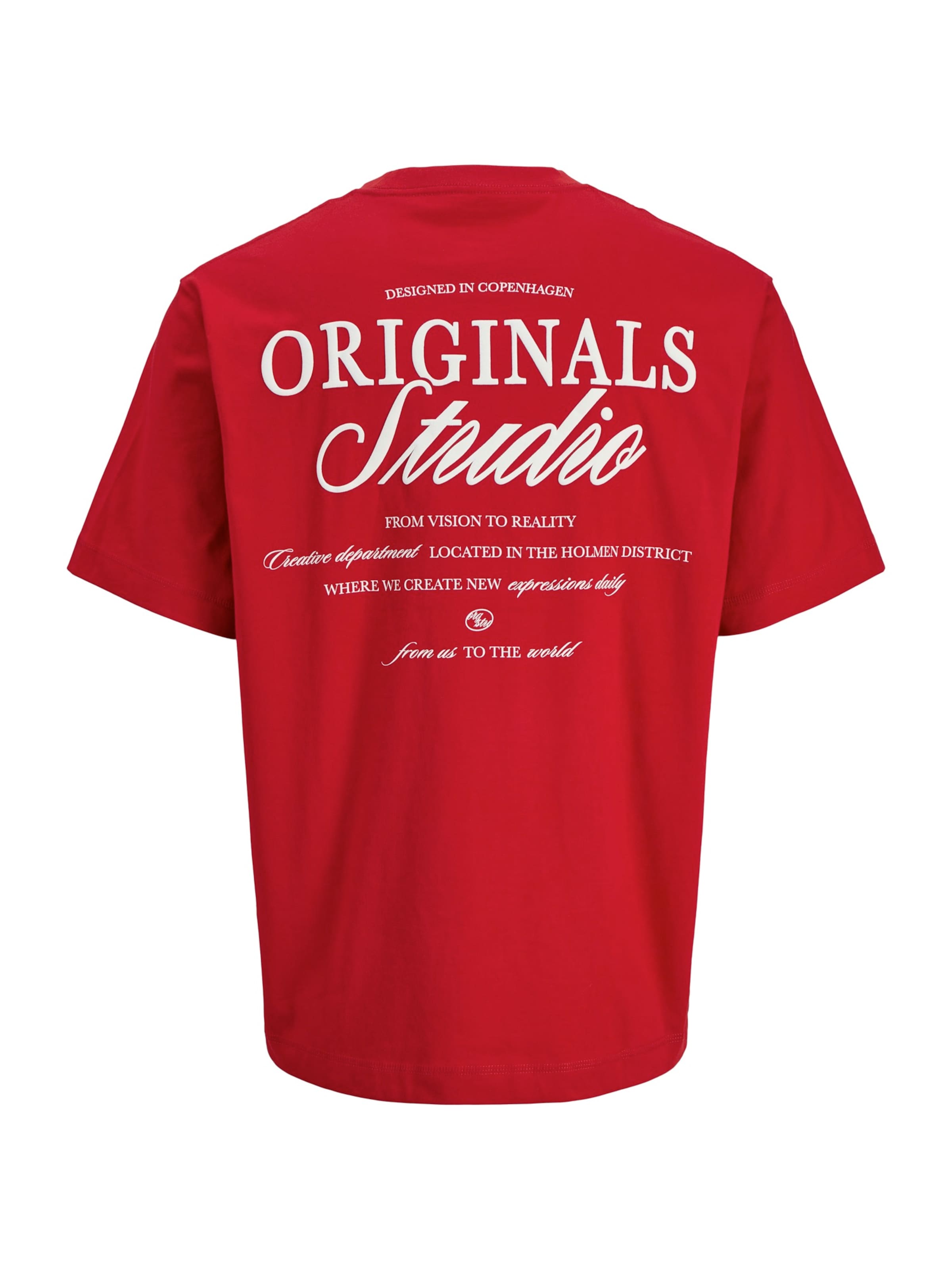 JACK & JONES Shirt 'JORNorrebro' in Rood