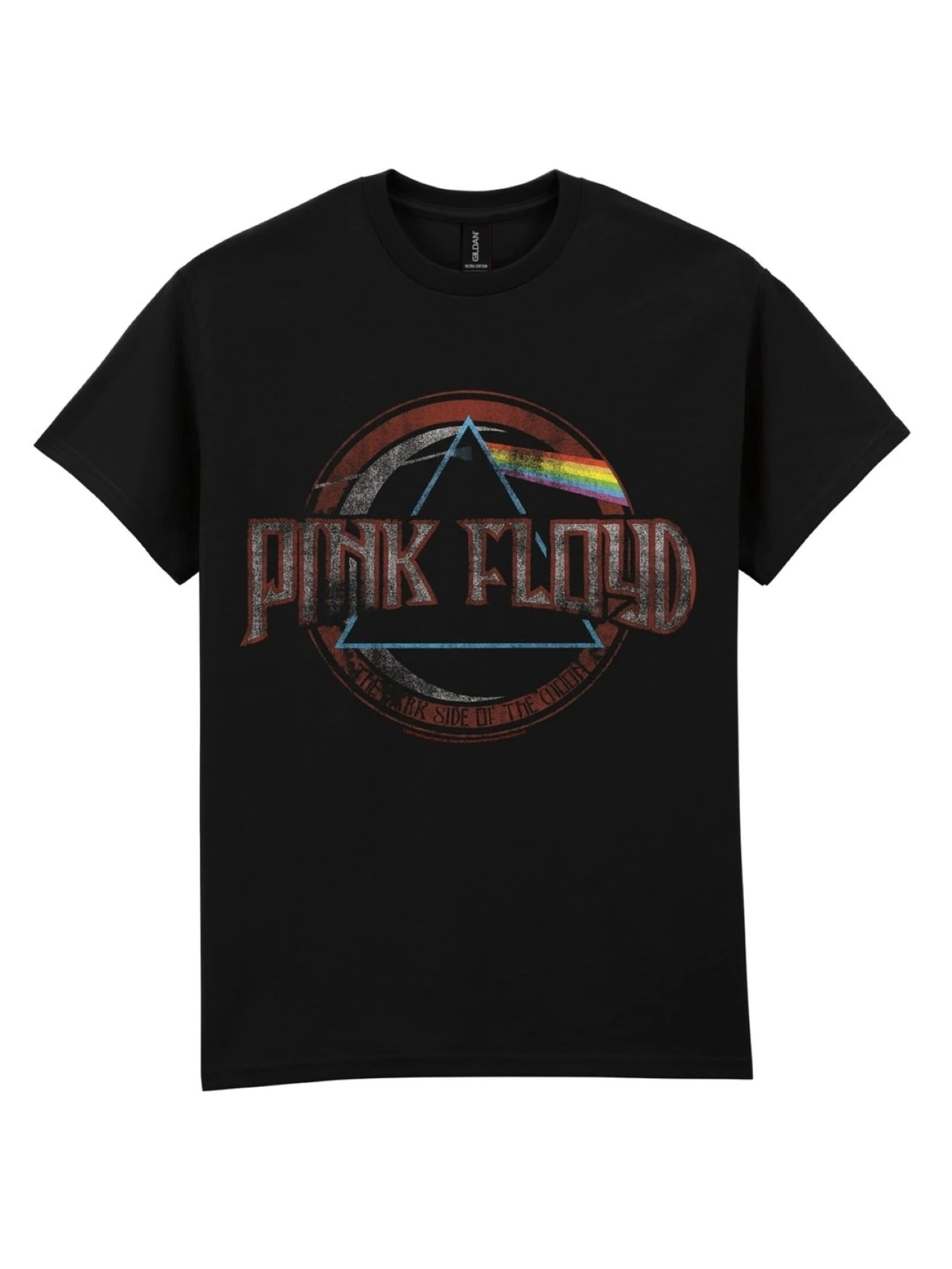 Pink Floyd Shirt 'Pink Floyd - Dark side of the moon new logo t-shirt XXL' in Black: front