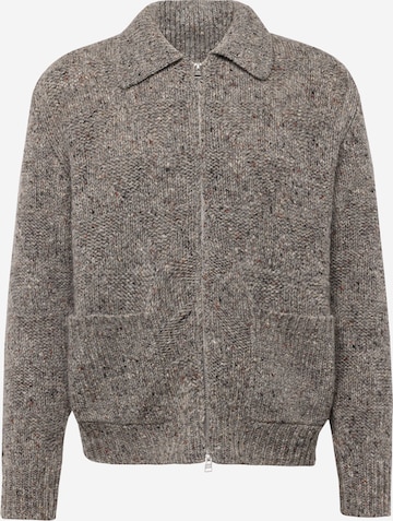 NORSE PROJECTS Вязаная кофта 'Erik Donegal' в Серый: спереди