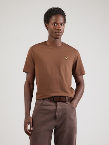 Lyle & Scott Тениска в кафяво: отпред