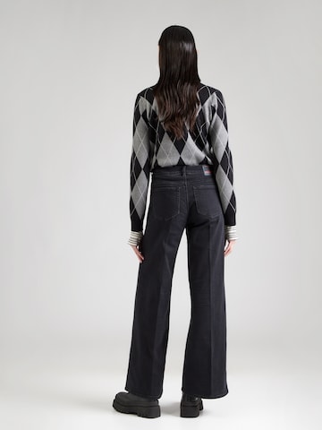 Wide leg Jeans '1978 D-AKEMI' di DIESEL in nero