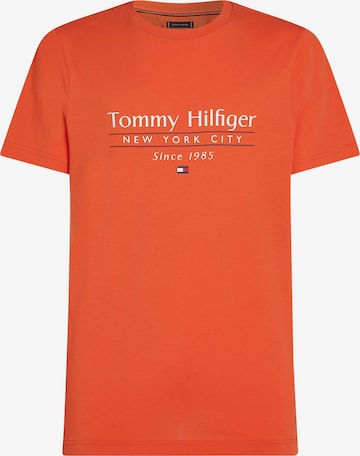 T-Shirt 'CENTER STACK' TOMMY HILFIGER en orange : devant