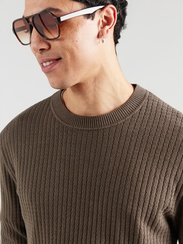 Jack & Jones Premium Svetr 'JPRBLUBARKLEY' – hnědá