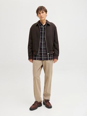 JACK & JONES Loose fit Chino trousers 'JPSTKANE HANK' in Beige