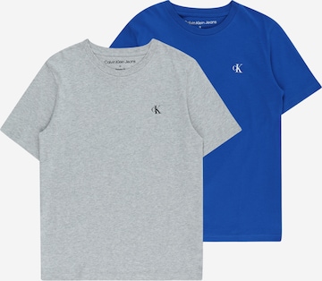 T-Shirt Calvin Klein Jeans en bleu : devant