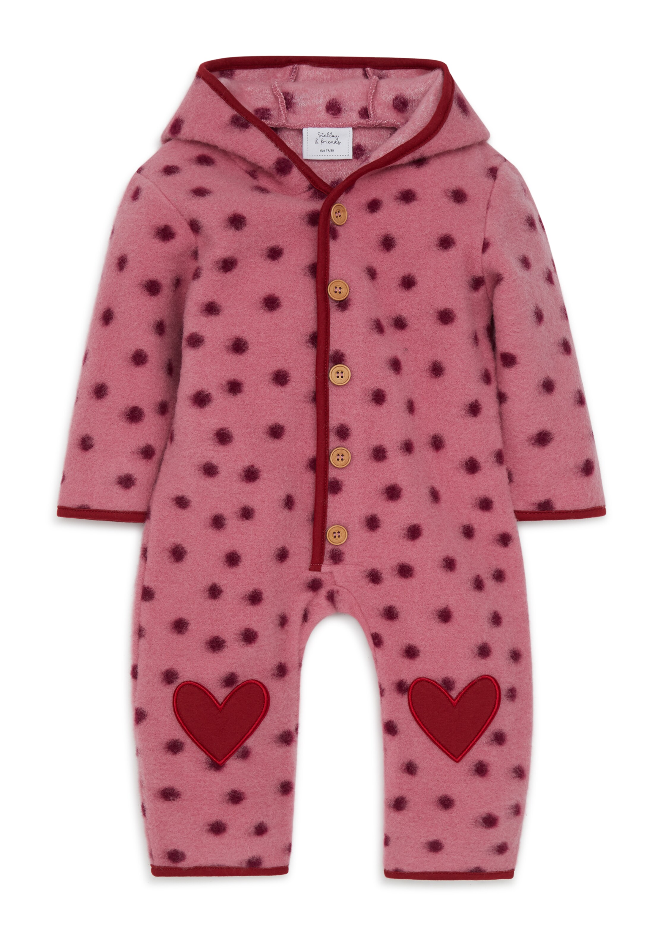 Tuta di Stellou & Friends in rosa: frontale