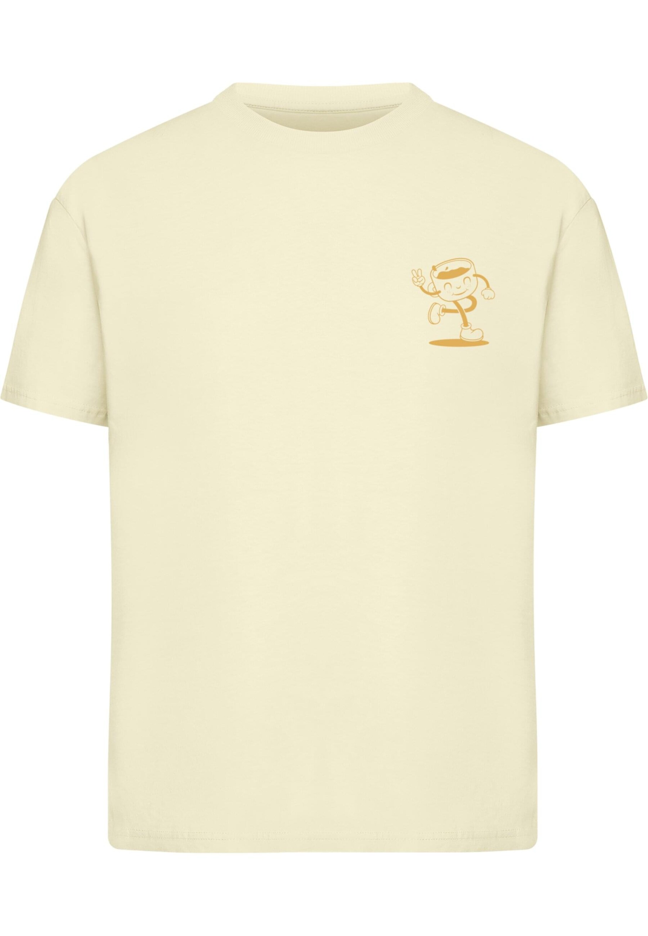 Merchcode Shirt 'Espresso' in Yellow: front