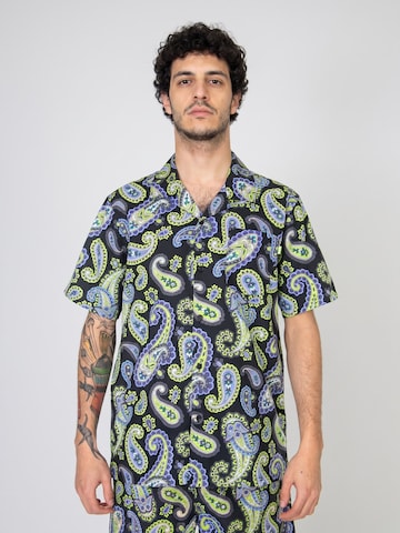 Fit confort Chemise 'Paisley Woven' HUF en mélange de couleurs