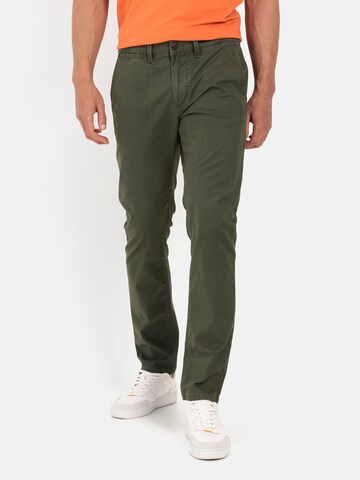 CAMEL ACTIVE Slim fit Chino Pants in Green: front