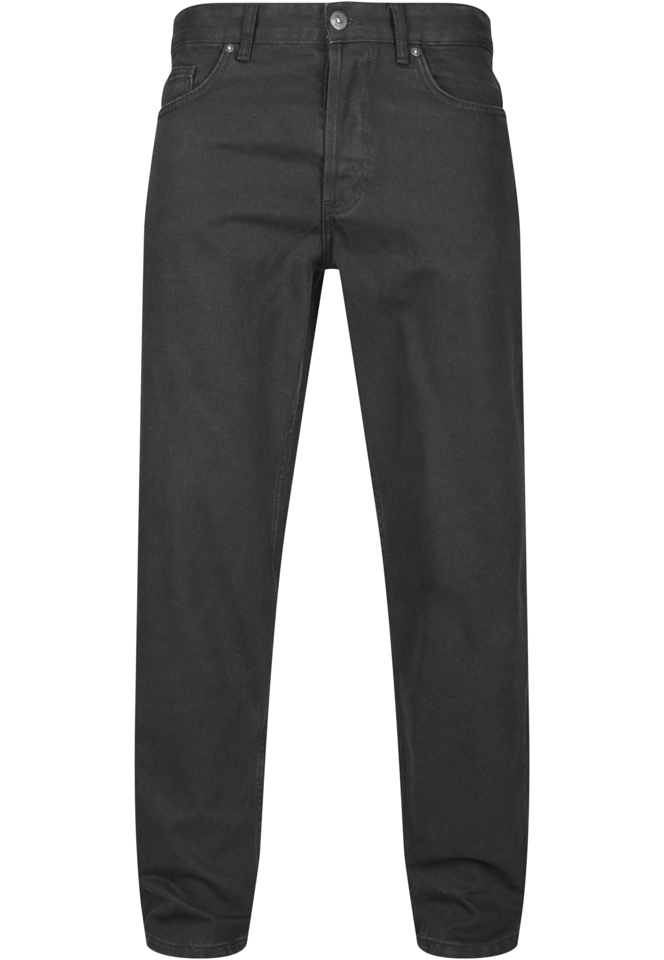 2Y Premium Loosefit Jeans in Schwarz: Vorderseite