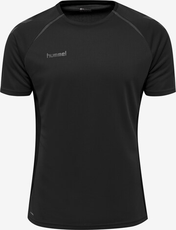 T-Shirt fonctionnel Hummel en noir : devant