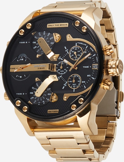 Analoginis (įprasto dizaino) laikrodis iš DIESEL, spalva – Auksas / juoda, Prekių apžvalga